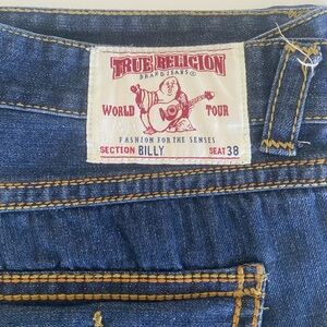 True Religion Indigo Denim with Contrast Stitching